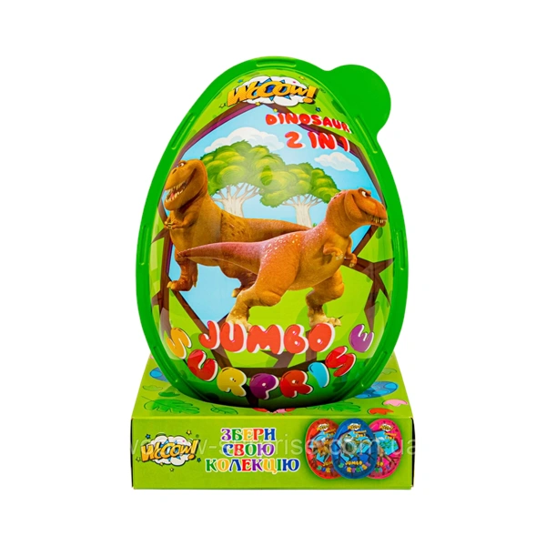 WOOOW JUMBO OU CU SURPRIZE PENTRU FETE ȘI BĂIEȚI 80 GR