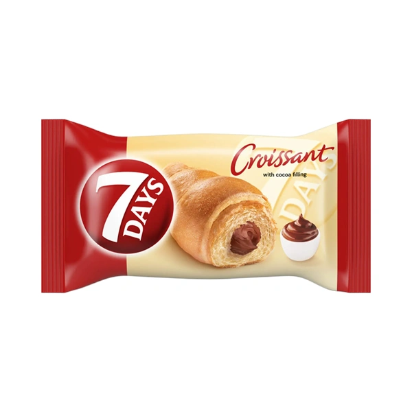 CROISSANT CU UMPLUTURA CU CREMA CU CACAO 7 DAYS 60 GR
