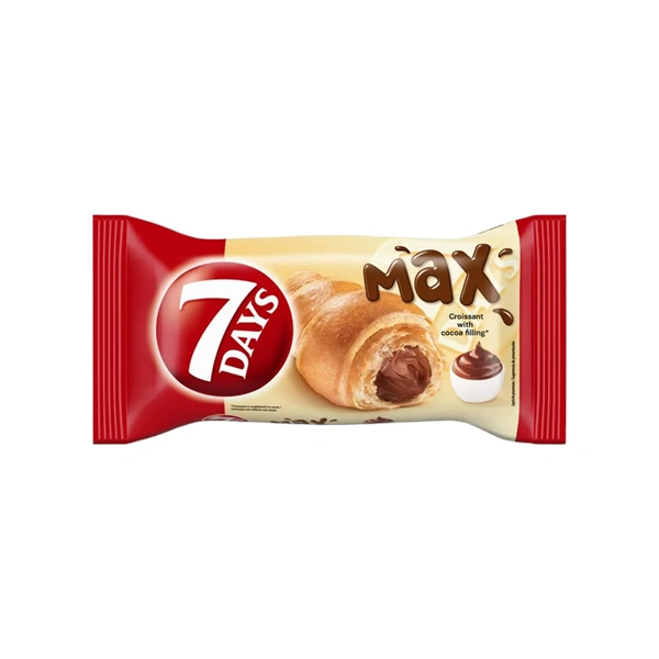 CROISSANT CU UMPLUTURA CU CREMA CU CACAO 7 DAYS 80 GR