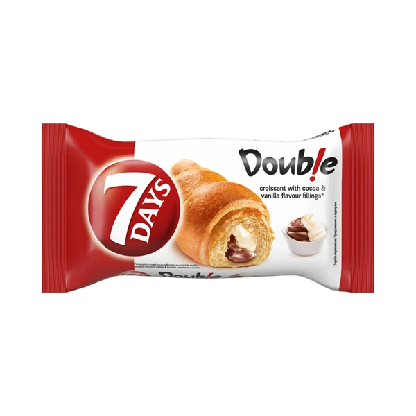 CROISSANT CU UMPLUTURA CU CREMA CU VANILIE 7 DAYS 60 GR