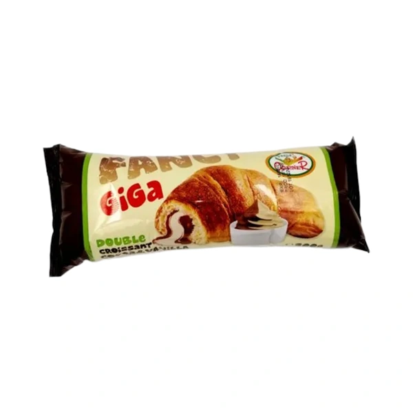 CROISSANT FANCY GIGA DOUBLE CACAO & VANILIE 200 GR