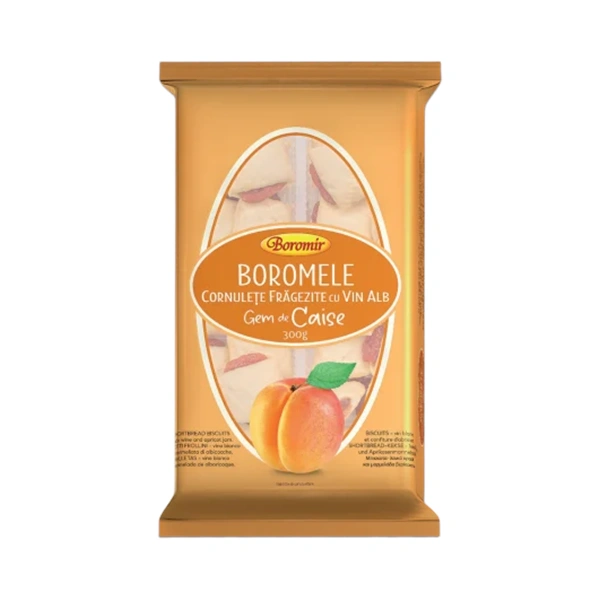 CORNULETE BOROMELE CU VIN ALB SI GEM DE CAISE BOROMIR 300 GR