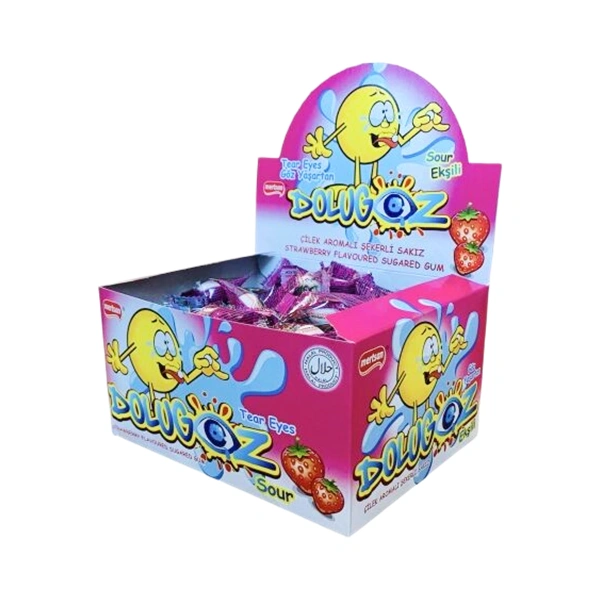 GUMA DE MESTECAT CU AROMA DE CAPSUNI 20 X 3 GR