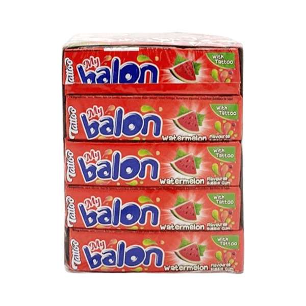 GUMĂ DE MESTECAT MYBALON TATTOO AROMĂ PEPENE 20 BUCĂȚI CUTIE 18 GR