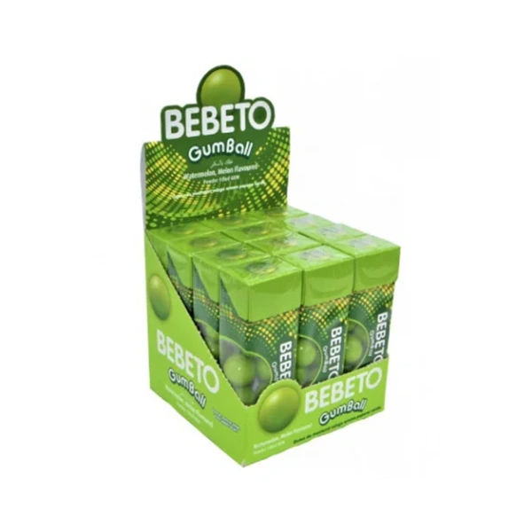 GUMBALL BEBETO PEPENE VERDE GUMA DE MESTECAT 12 X 25 GR
