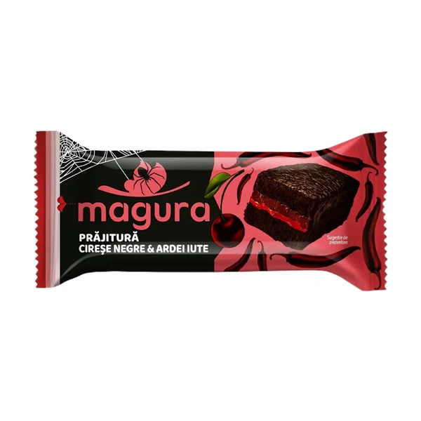 MINIPRAJITURA MAGURA CU CIRESE NEGRE ARDEI IUTE KANDIA 35 GR