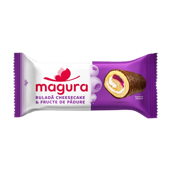 MINIPRAJITURA MAGURA CU CREMA FRUCTE DE PADURE KANDIA 35 GR