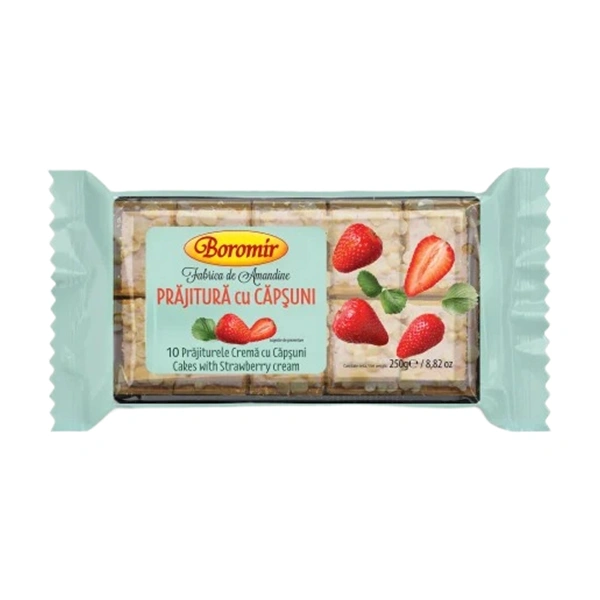 PRAJITURA CU CAPSUNI BOROMIR 250 GR