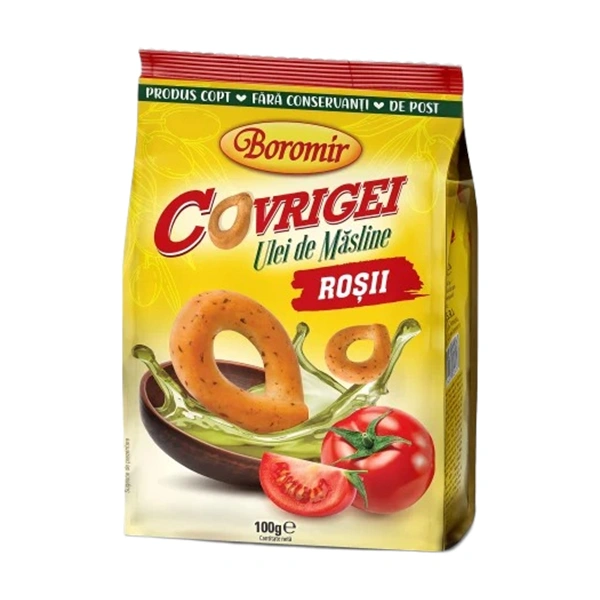 COVRIGEI CU ULEI DE MASLINE SI ROSII BOROMIR 100 GR