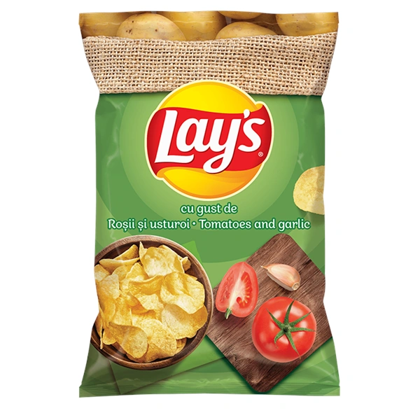 CHIPS LAYS CLASIC TOMATO GARLIC 60 GR