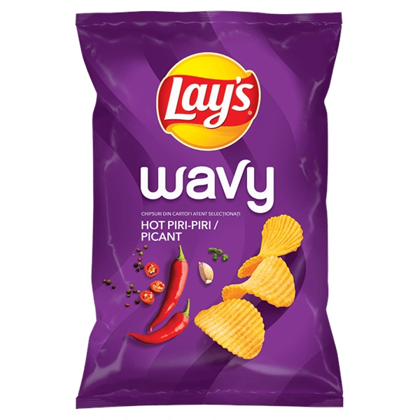 CHIPS LAYS WAVY PIRI PIRI 60 GR