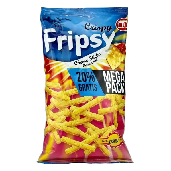 SNACK CU BRANZA FRIPSY STICKS 120 GR