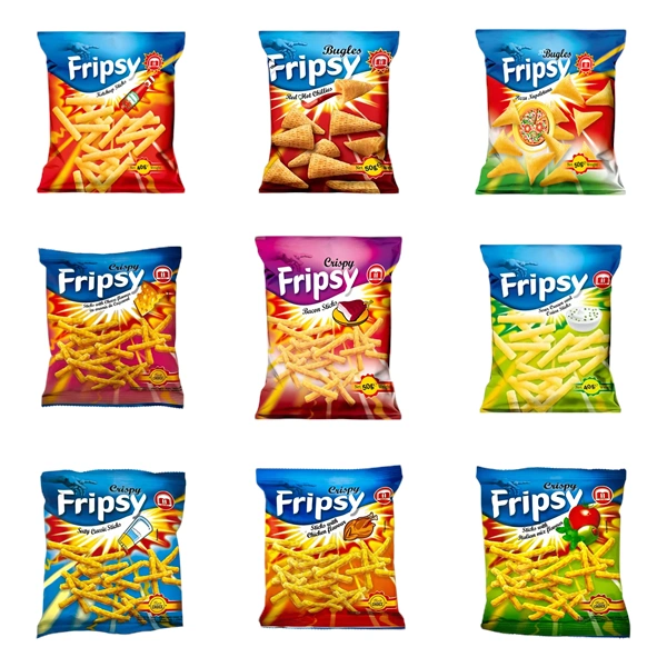 SNACK FRIPSY STICKS DIFERITE AROME 50 GR