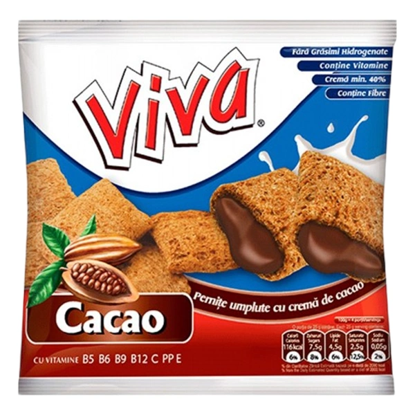 SNACK PERNITE CACAO VIVA 200 GR