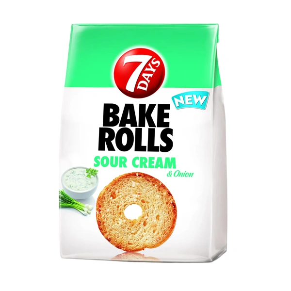 BAKE ROLLS RONDELE DE PAINE CROCANTA CU SMANTANA CEAPA 7 DAYS 160 GR