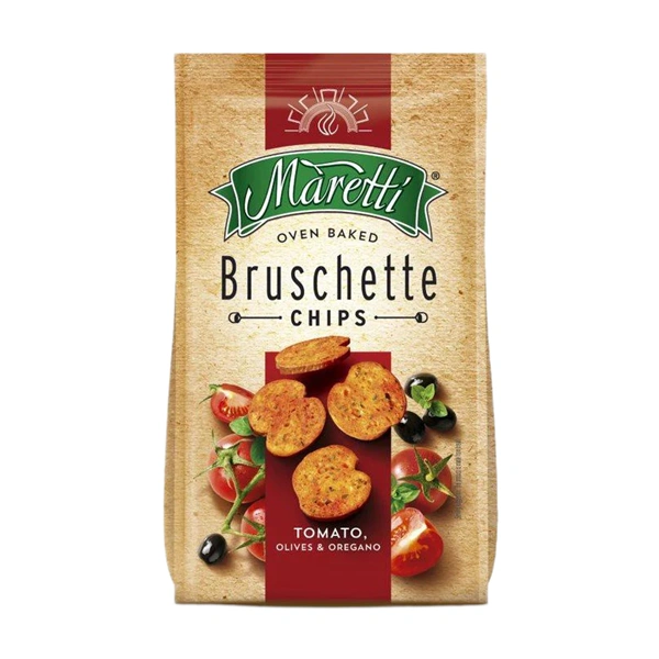 BRUSCHETTE RONDELE CU ROSII MASLINE OREGANO MARETTI 70 GR