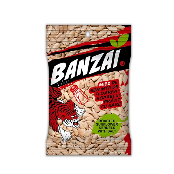 MIEZ DE SEMINTE DE FLOAREA SOARELUI PRAJIT CU SARE BANZAI 30 GR