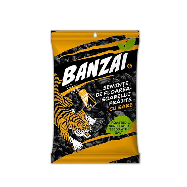 SEMINTE DE FLOAREA SOARELUI PRAJITE CU SARE 1 BANZAI 100 GR