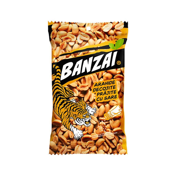 ARAHIDE DECOJITE CU SARE BANZAI 70 GR