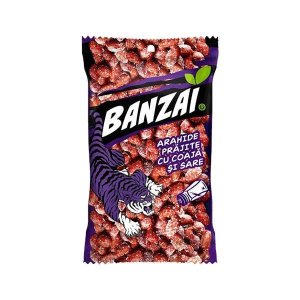 ARAHIDE PRAJITE CU COAJA SI SARE BANZAI 70 GR