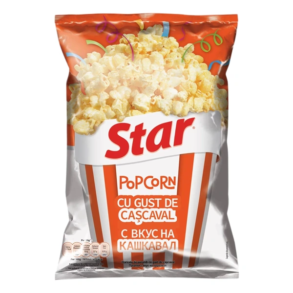 POPCORN CU CASCAVAL STAR 80 GR