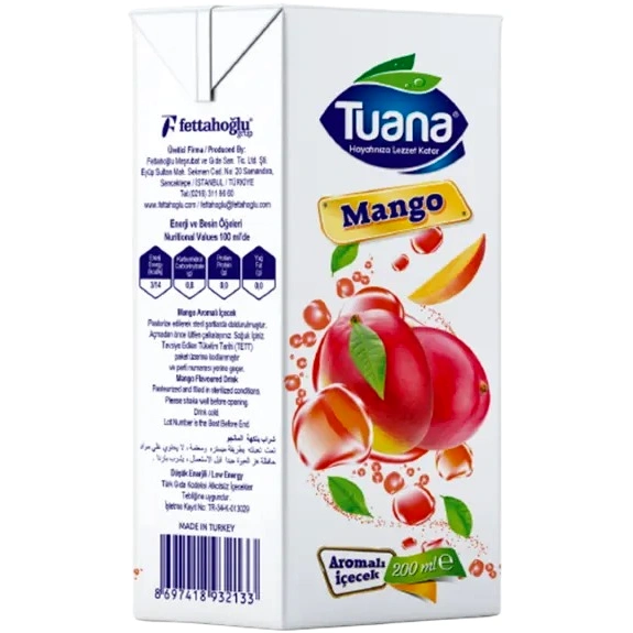 SUC DE FRUCTE CU PAI TUANA MANGO 200 ML