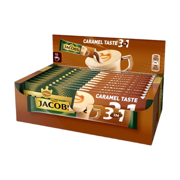 CAFEA SOLUBILA INSTANT JACOBS 3IN1 CARAMEL 15,2 GR