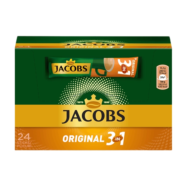 CAFEA SOLUBILA INSTANT JACOBS 3 IN 1 CLASIC 15,2 GR