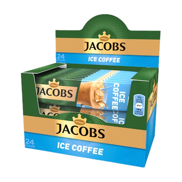 CAFEA SOLUBILA INSTANT JACOBS 3 IN 1 ICE COFFEE X 24 PLICURI 18 GR