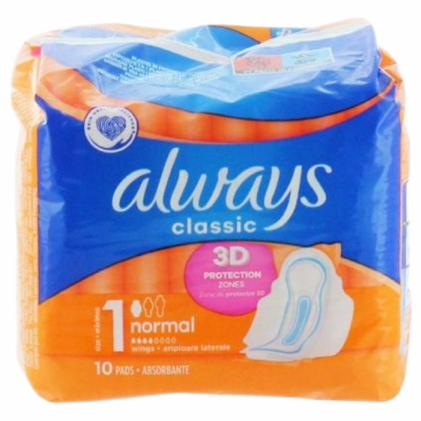 ABSORBANTE ALWAYS CLASSIC NORMAL 10BUCSET 16BAX