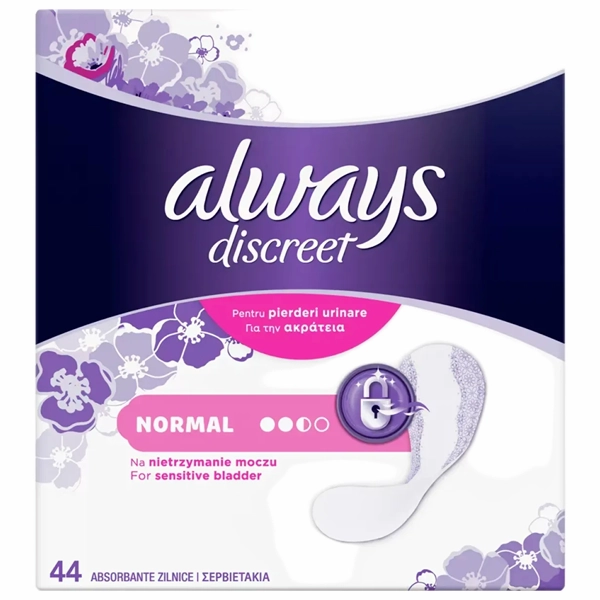 ABSORBANTE ALWAYS DISCREET ZILNICE INCONTINENTA NO