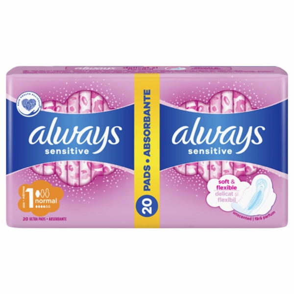 ABSORBANTE ALWAYS SENSITIVE NORMAL 20BUCSET 12BAX