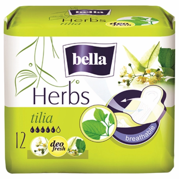 ABSORBANTE BELLA HERBS TILIA 12BUCSET 18BAX