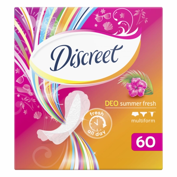 ABSORBANTE DISCREET ZILNICE DEO SUMMER FRESH 60BUC 8BAX