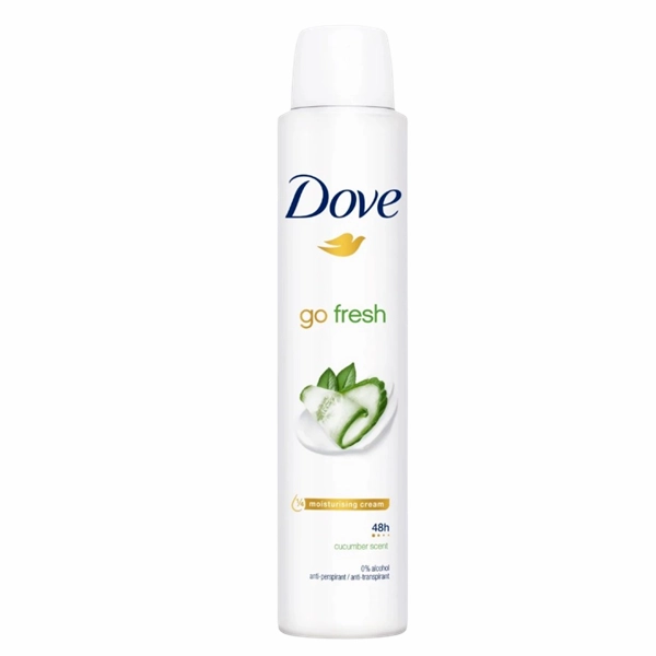 DEO DOVE GO FRESH WOMEN CUCUMBER SCENT 6BUCH 200 ML