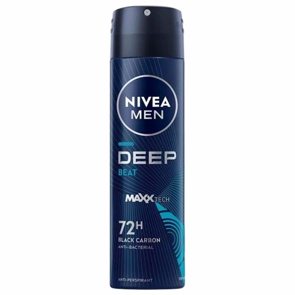 DEO MEN NIVEA BLACK CARBON 30BAX 150 ML