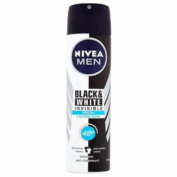 DEO MEN NIVEA BLACKWHITE FRESH 30BAX 150 ML