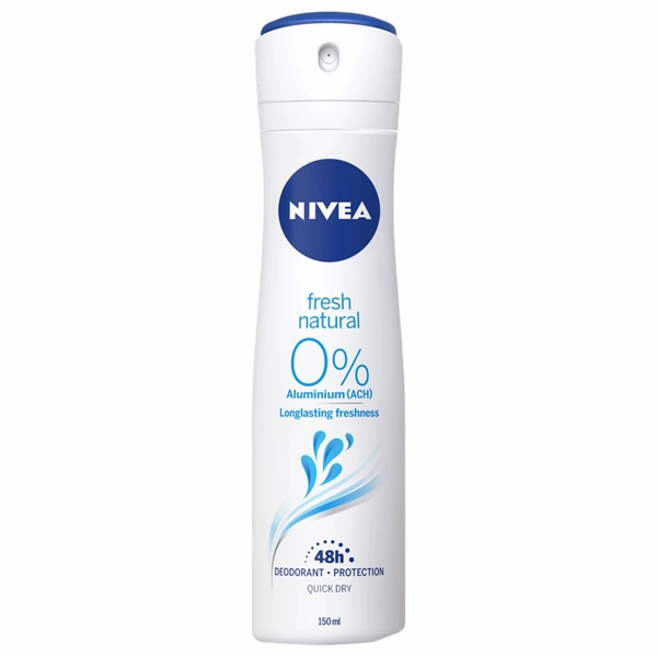 DEO NIVEA WOMEN FRESH NATURAL 30BAX 150 ML