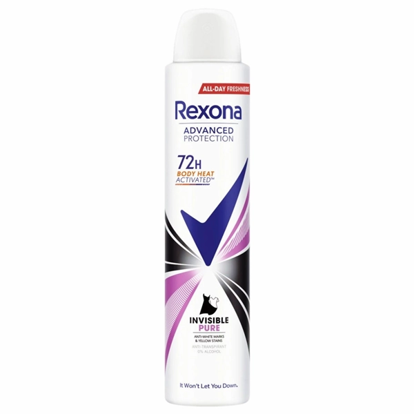 DEO REXONA WOMEN INVISIBLE PURE 72H 6BUCSET 200 ML