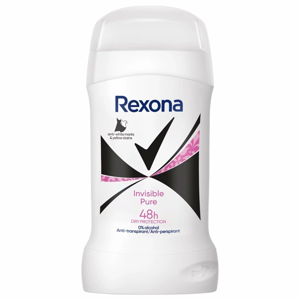 DEO STICK REXONA INVISIBLE PURE 40 ML