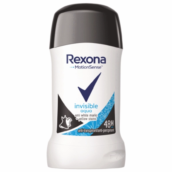 DEO STICK REXONA WOMEN INVISIBLE AQUA 6BUCSET 40 ML