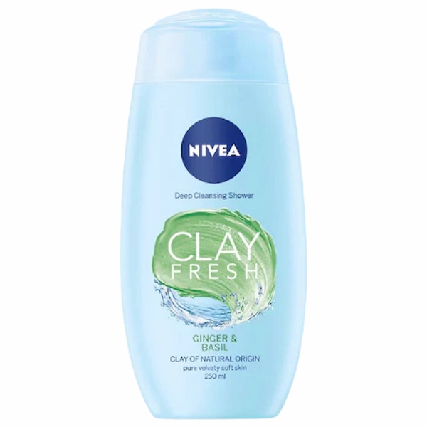 GEL DUS NIVEA CLAY GINGERBASIL 12BAX 500 ML