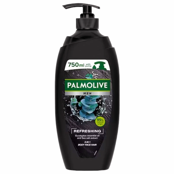 GEL DUS PALMOLIVE MEN ENERGISING EUCALIPT POMPITA 12H 750 ML