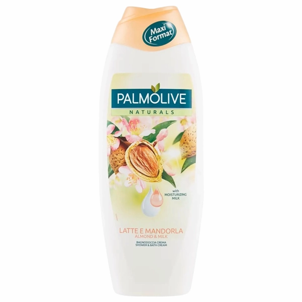 GEL DUS PALMOLIVE SPUMANT BAIE MANDORLA E LATTE 6BUCSET 12BAX 750 ML