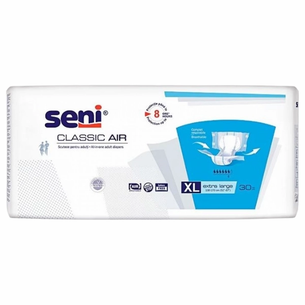 SCUTECE ADULTI SENI INCONTINENTA CLASSIC AIR XL 30BUCSET 4BAX