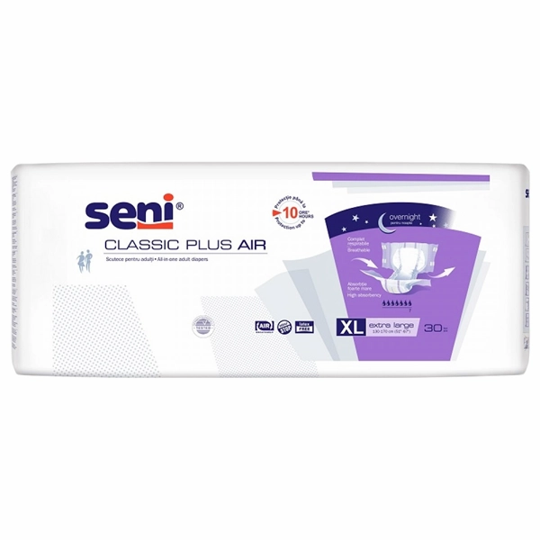 SCUTECE ADULTI SENI INCONTINENTA NOAPTE CLASSIC PLUS AIR XL 30BUCSET 3BAX