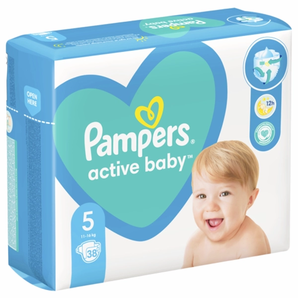 SCUTECE COPII PAMPERS ACTIVE BABY NR5 38BUCSET 3BAX 116 KG