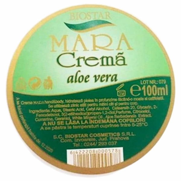 CREMA INGRIJIRRE PIELE MARA ALOE VERA 12 BUC SET 50 ML