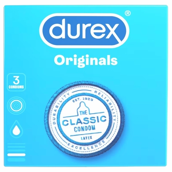 PREZERVATIVE ORIGINALS CALASIC DUREX 3BUC 24CUTSET