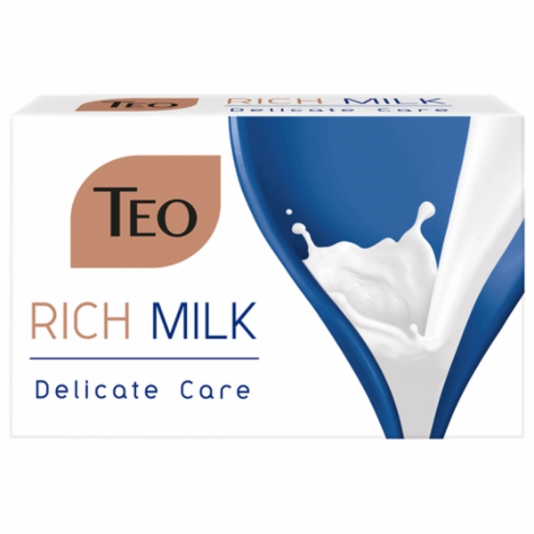 SAPUN TEO RICH MILK DELICATE CARE 4BUCSET 12SETBAX 90 GR